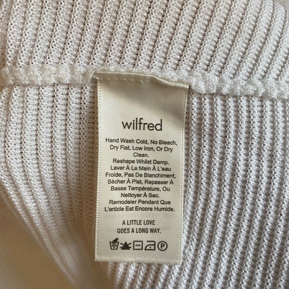 Aritzia / Wilfred Fine Knit Sweater (White) - Picture 6 of 8